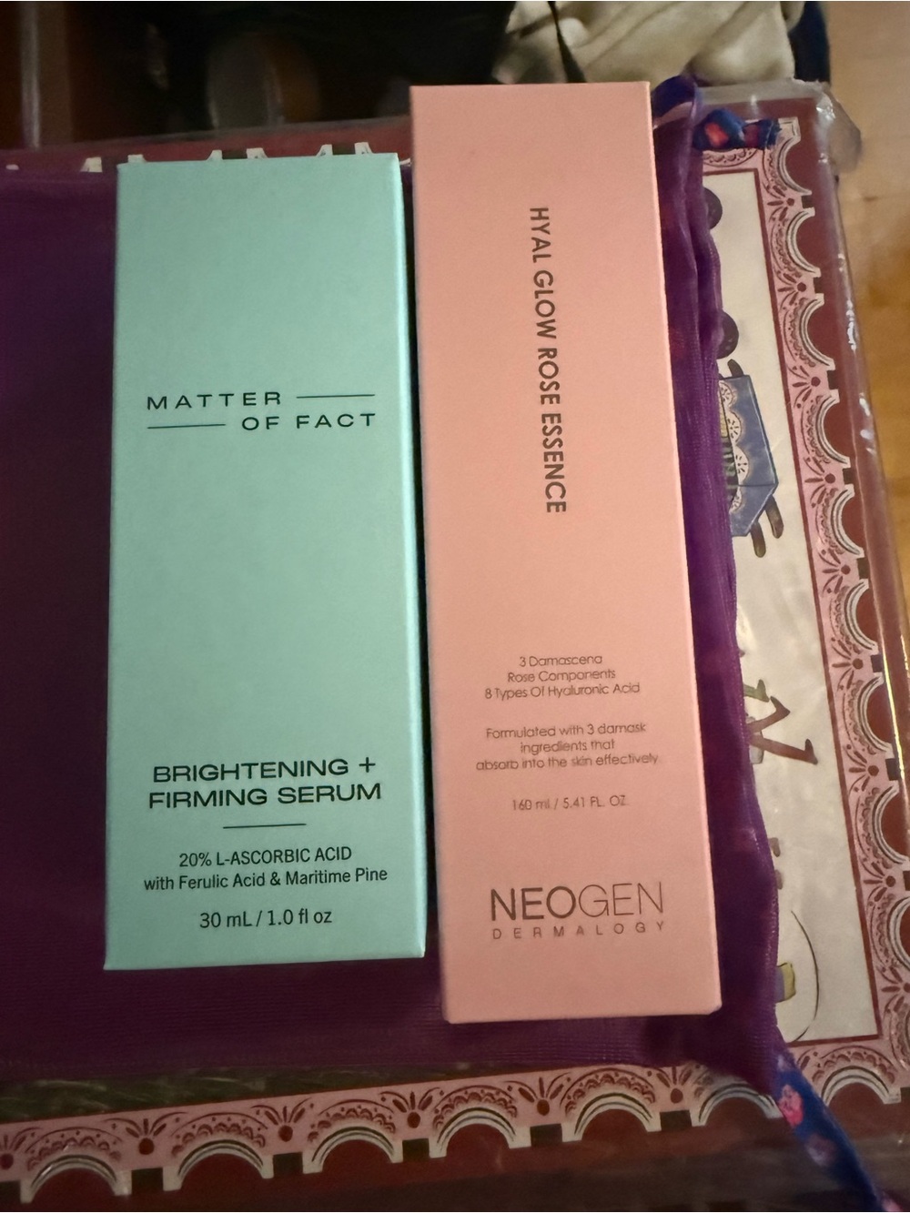 ipsy Pink Facial Essence & Mint Brightening Serum Duo